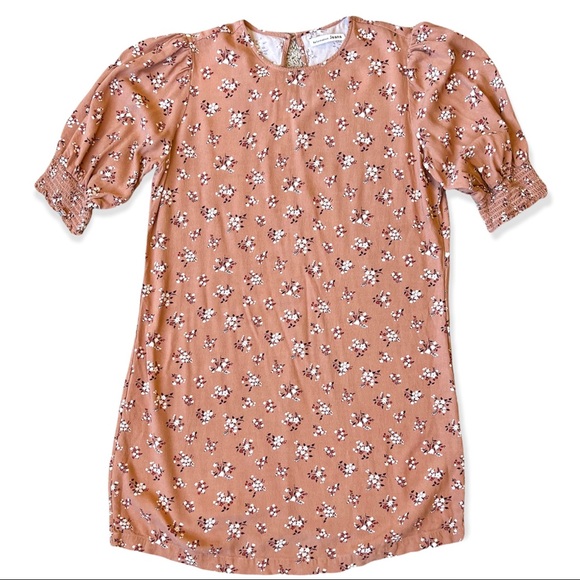 Reformation Lea Mini Dress, Floral Print, sz Large, Color Ina Peach Pink - Picture 2 of 7